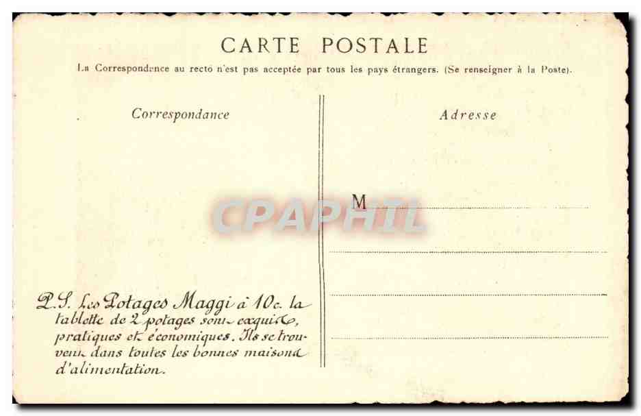 Isere CPA Vue d'une porte de Grenoble — Rückseite