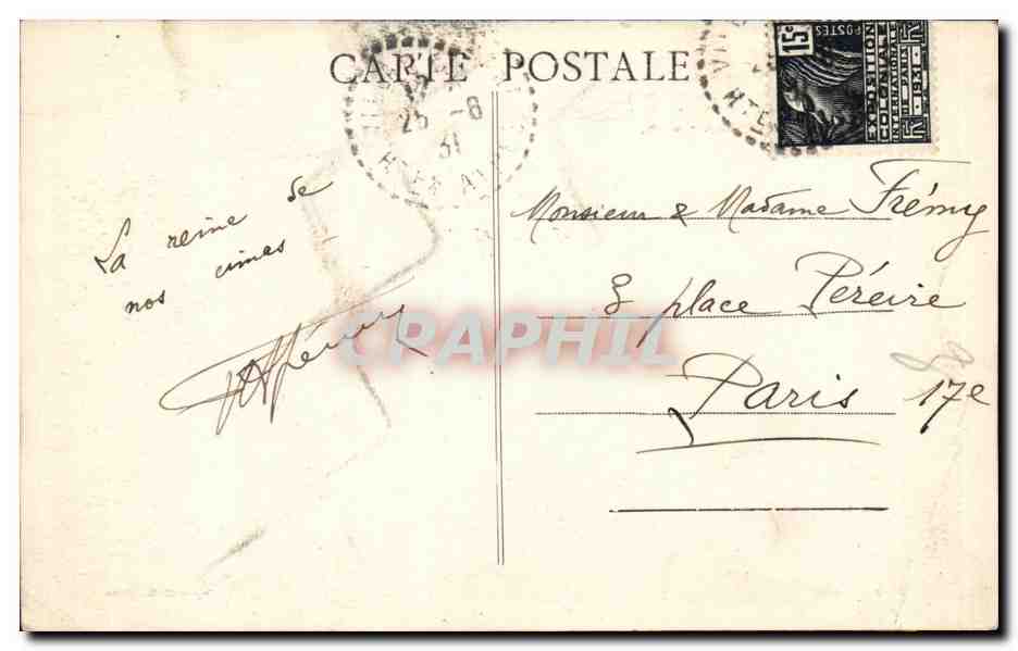 Dauphine CPA Massif du Pelvoux La barre des Ecrins et le pic de Coolidge du pic des Agneaux — Rückseite