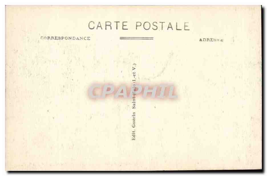 St-Malo - Le Château - La Place Châteaubriand — Côte d'Émeraude — G. F. — Verso