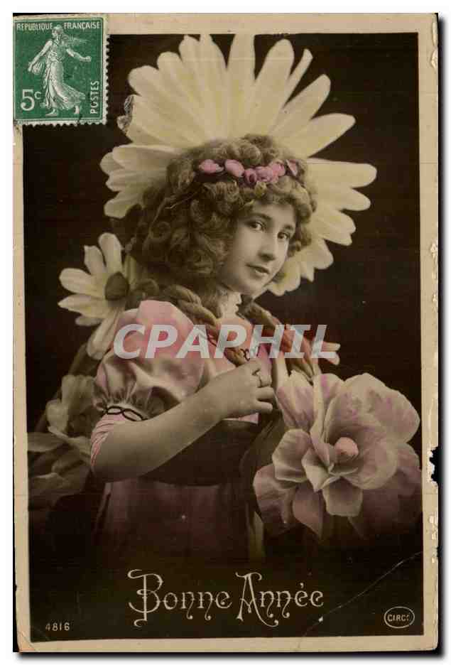 CPA Fantaisie Enfant Bonne annee