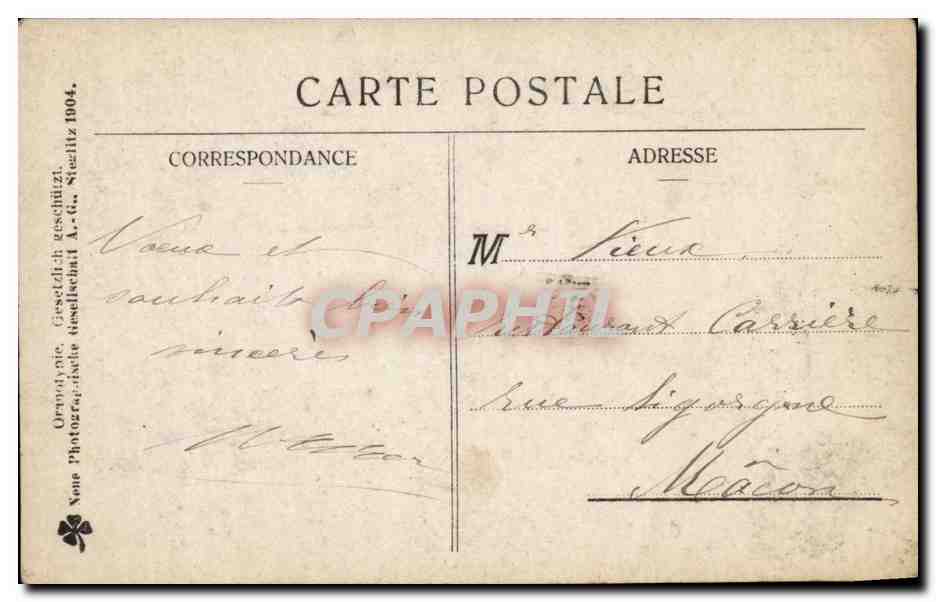 Femme en costume festif avec cochon — Bonne Année — éditeur N.R. (Nordrhein-Westfalen) — n° de série non visible — Reverso