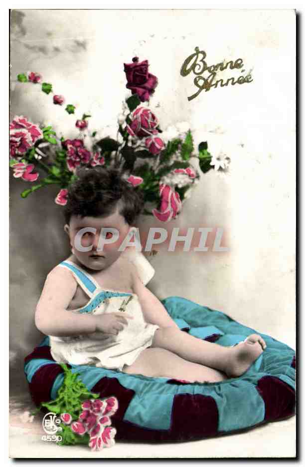 CPA Fantaisie Bonne annee Enfant