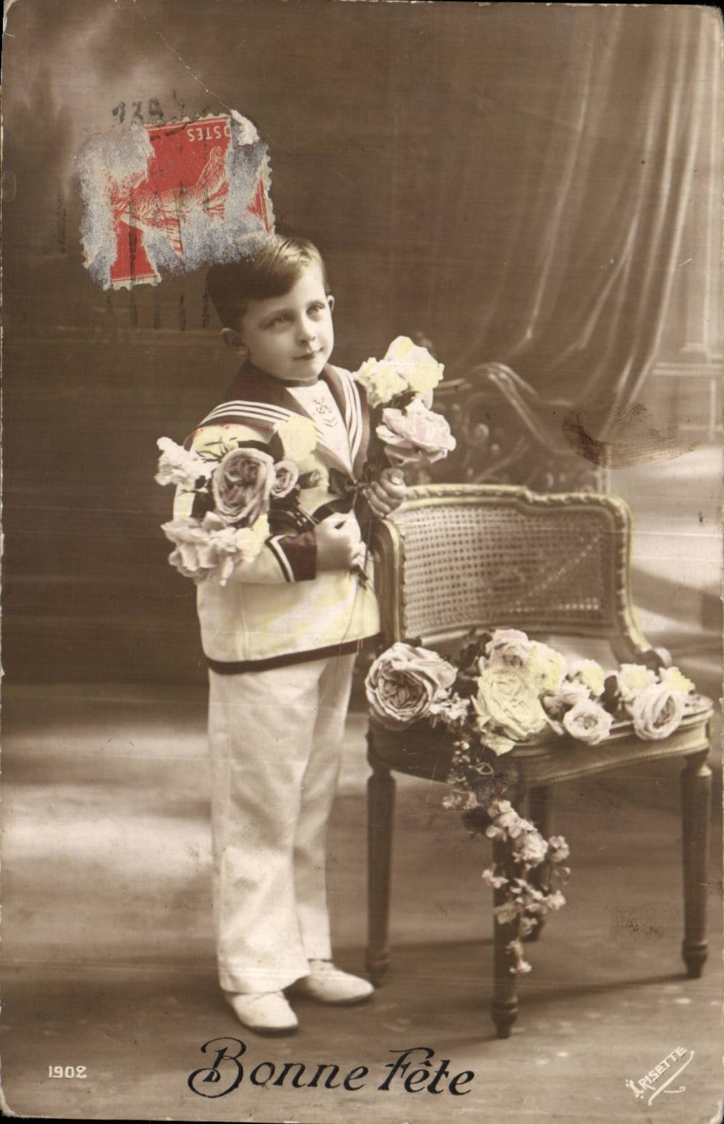 CPA Fantaisie Enfant Bonne fete
