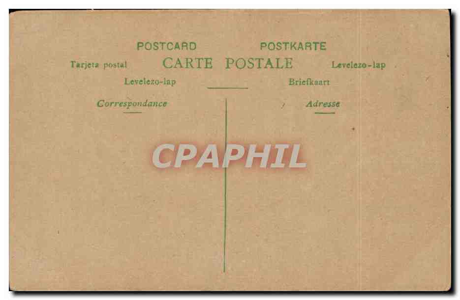 CPA Fantaisie Jeunes hommes et chevre — Rückseite