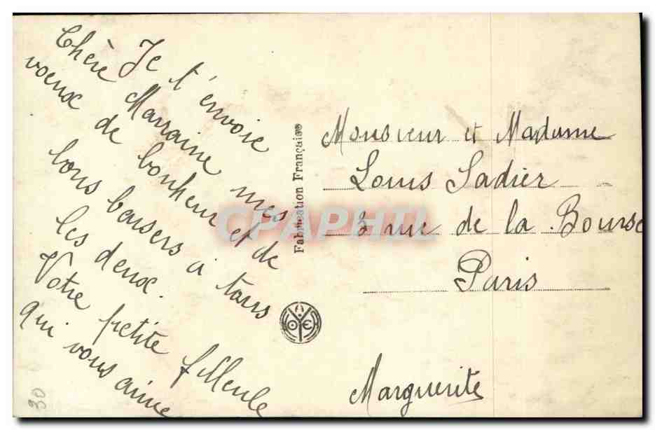 CPA Fantaisie Femme Bonne fete — Rückseite
