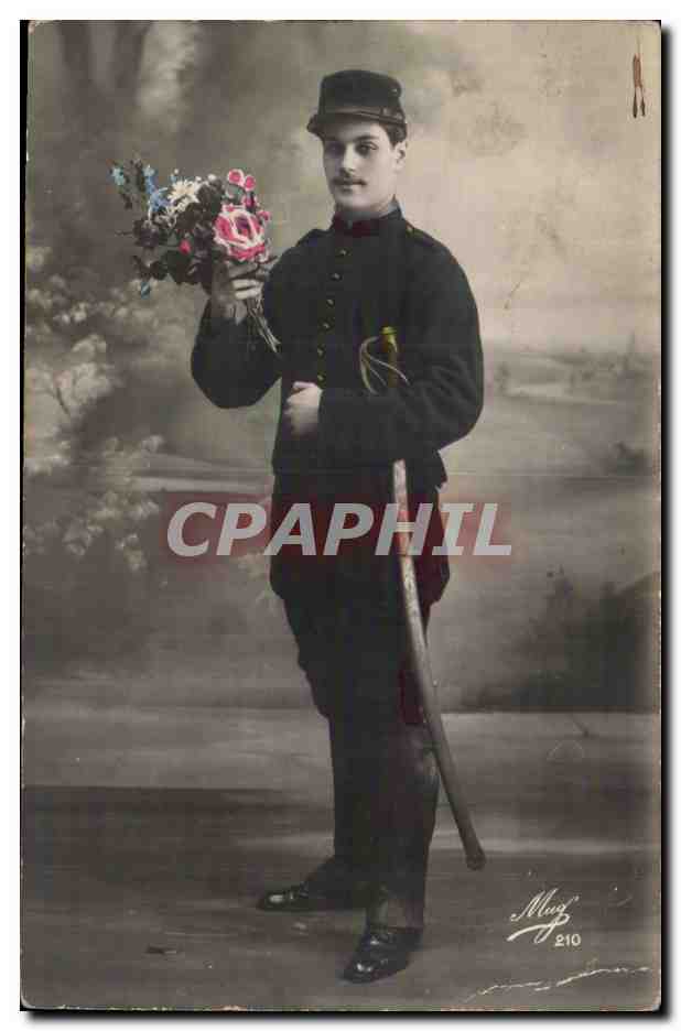 CPA Fantaisie Homme Militaire Militaria