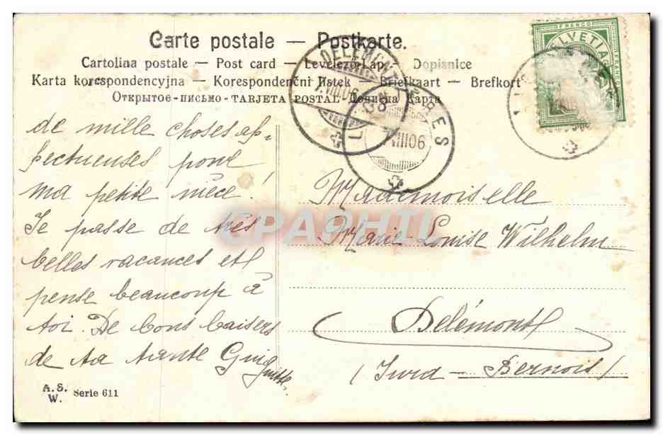CPA Fantaisie Enfant  — Verso