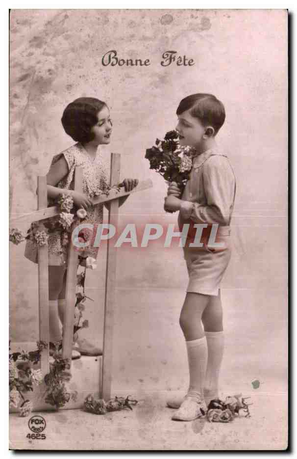 CPA Fantaisie Enfants Bonne fete