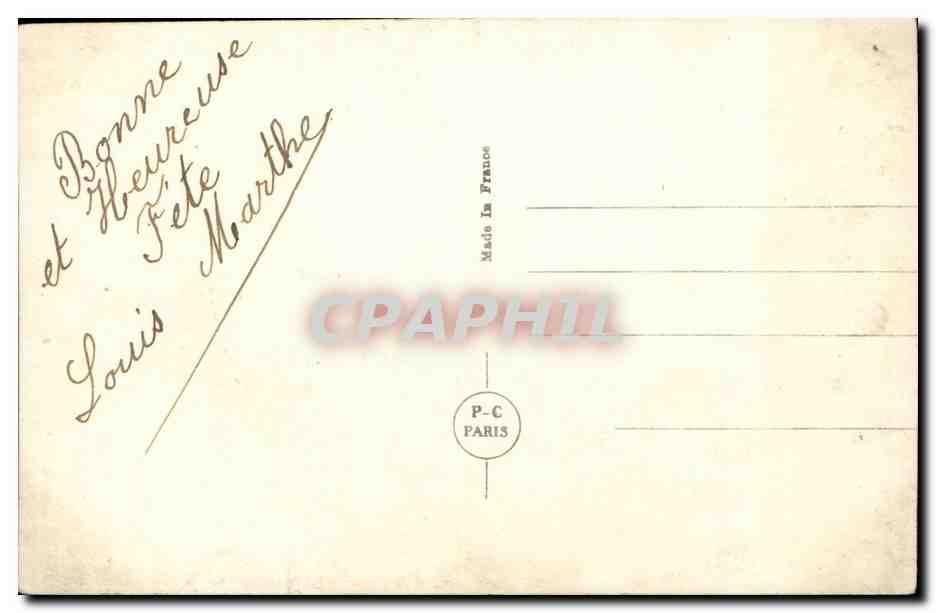 CPA Fantaisie Femme — Rückseite