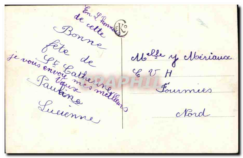 CPA Fantaisie Enfant — Rückseite
