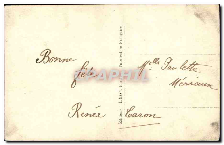 CPA Fantaisie Enfant — Rückseite