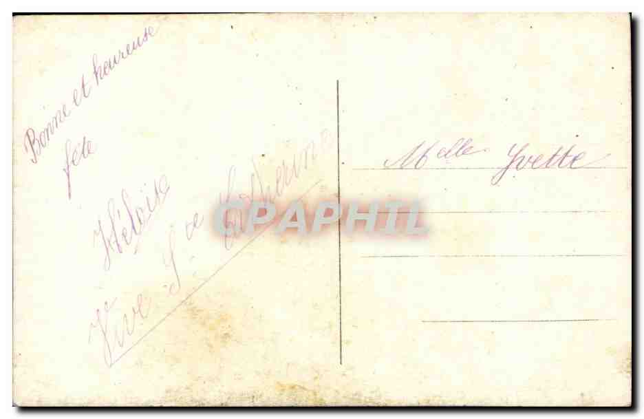 CPA Fantaisie Femme — Rückseite