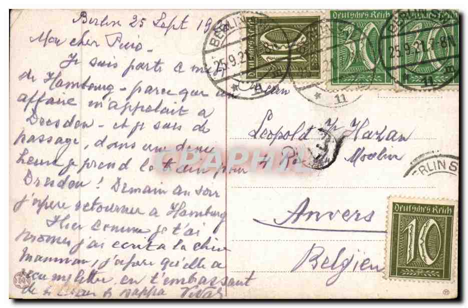 CPA Fantaisie Enfant bebe — Rückseite