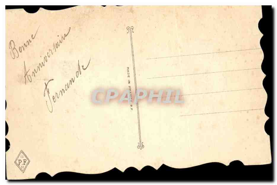 CPA Fantaisie Femme  — Verso