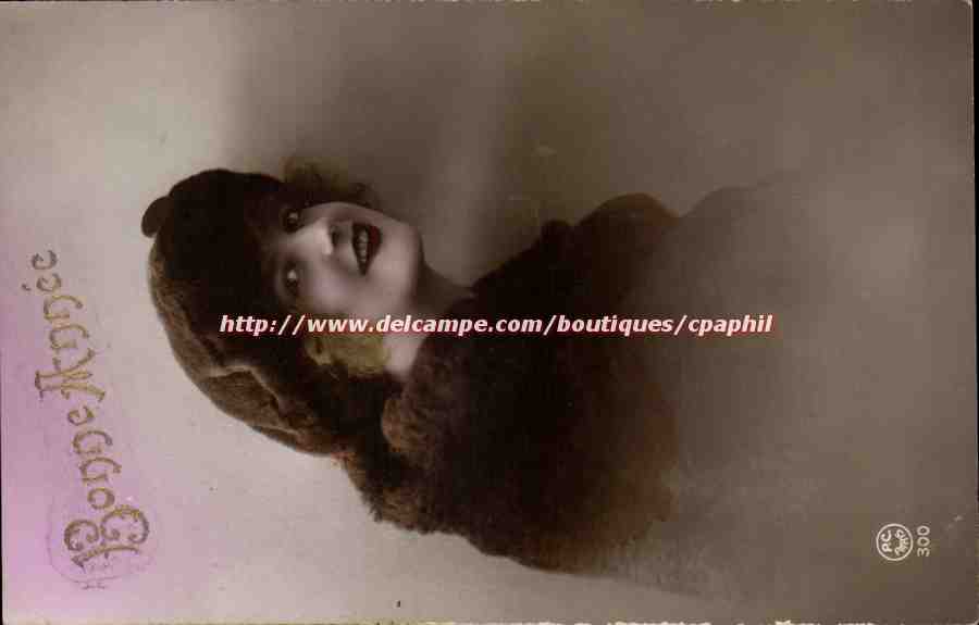 CPA Fantaisie Femme Bonne annee