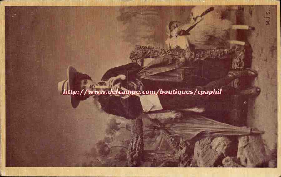 CPA Fantaisie Enfant et mouton