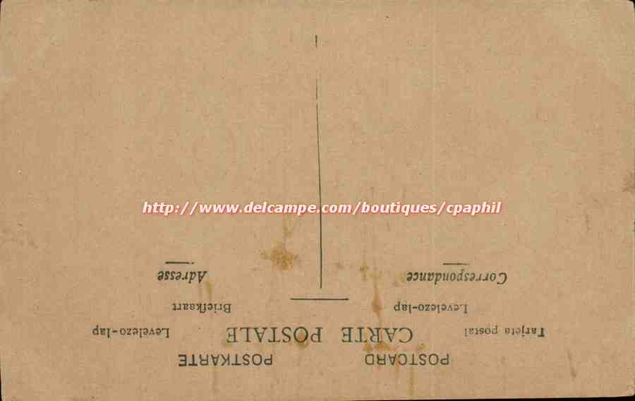 CPA Fantaisie Enfants et mouton — Verso