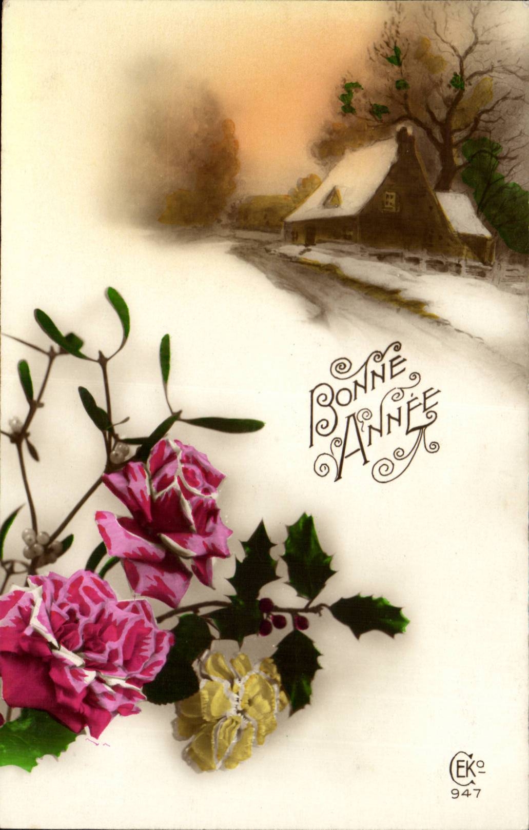 CPA Fantaisie Bonne annee