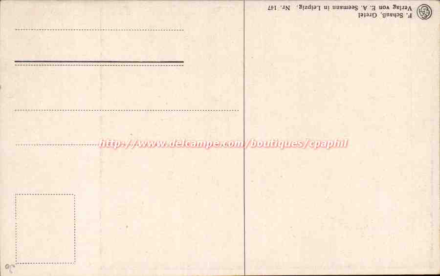 CPA Fantaisie Enfant — Rückseite