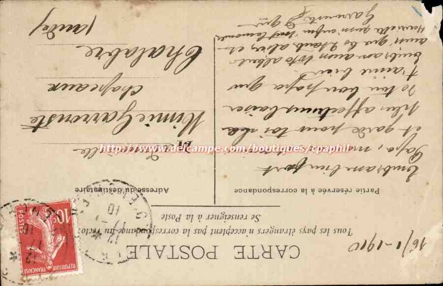 CPA Fantaisie Enfant  — Verso