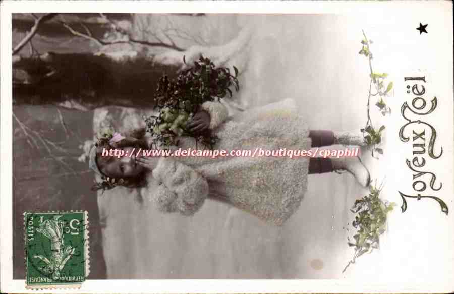 CPA Fantaisie Enfant Joyeux Noel