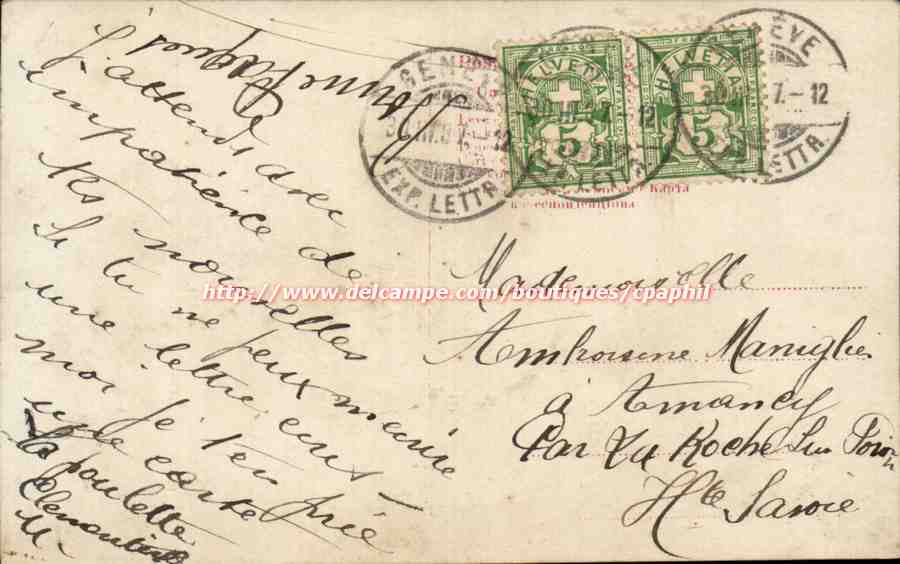 CPA Fantaisie Femme  — Verso