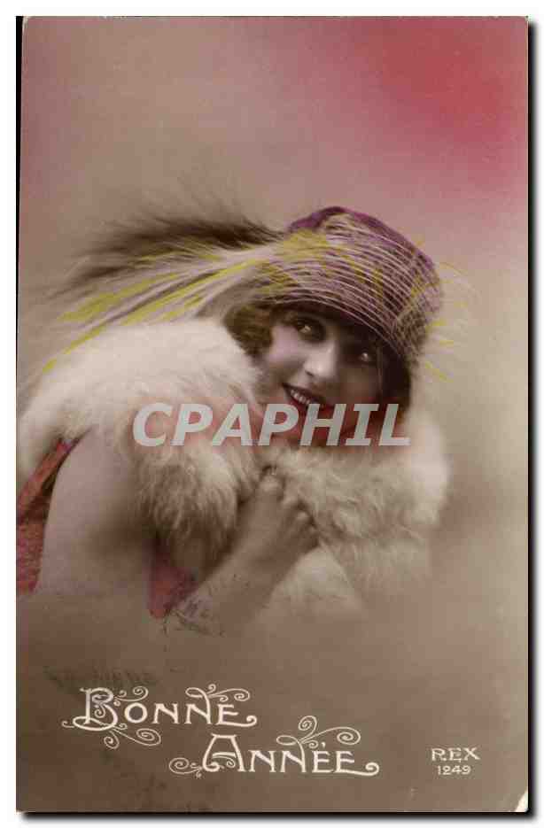 CPA Fantaisie Femme Bonne annee