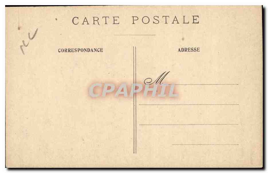 CPA Fantaisie Paris Conciergerie Marche aux fleurs — Verso