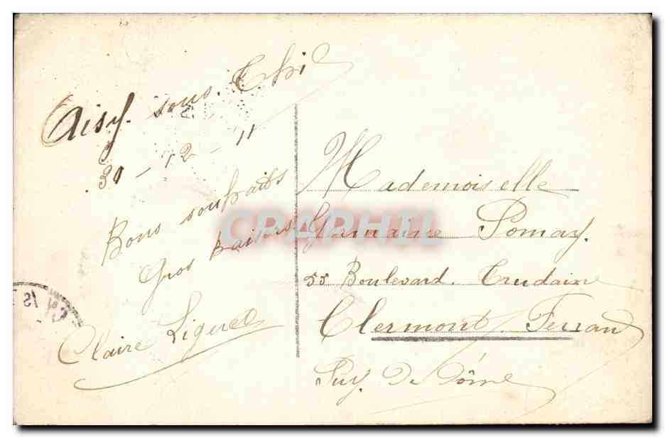 CPA Fantaisie Couple Voeux de bonheur — Rückseite
