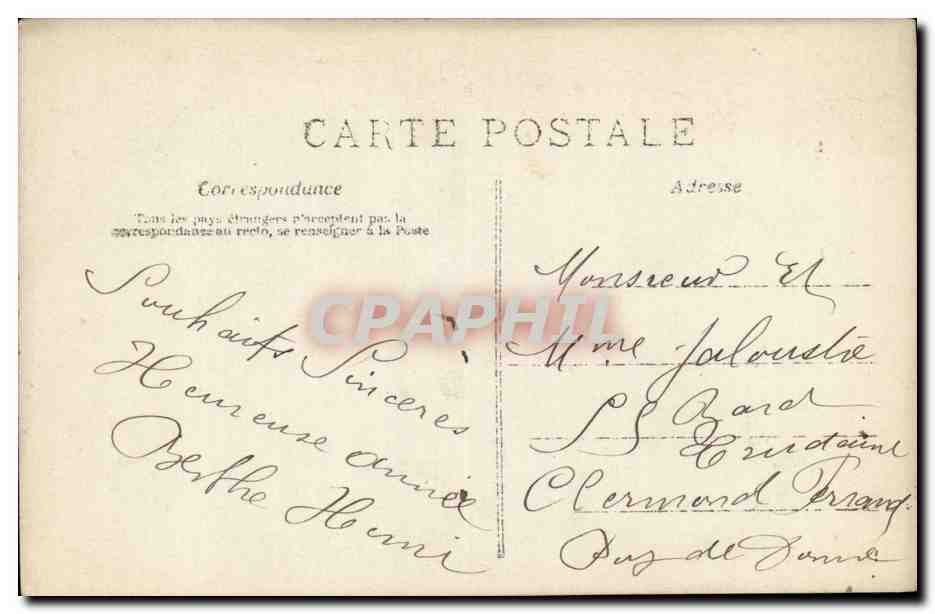 CPA Fantaisie Enfant Bonne annee — Verso