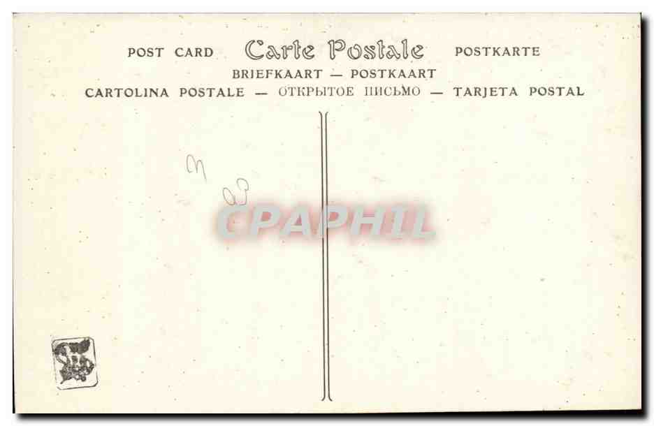 CPA Fantaisie Salon de 1911 JS Cherrer Societe des artistes francais Bapteme en Haute Alsace Elsass — Rückseite