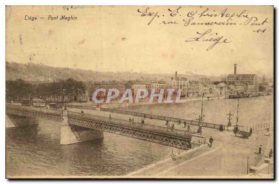 Belgique Belgie Liege CPA Pont Maghin