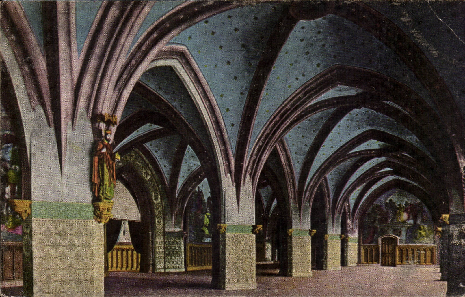 Belgique Belgie Aachen CPA Kaisersaal im Rathaus