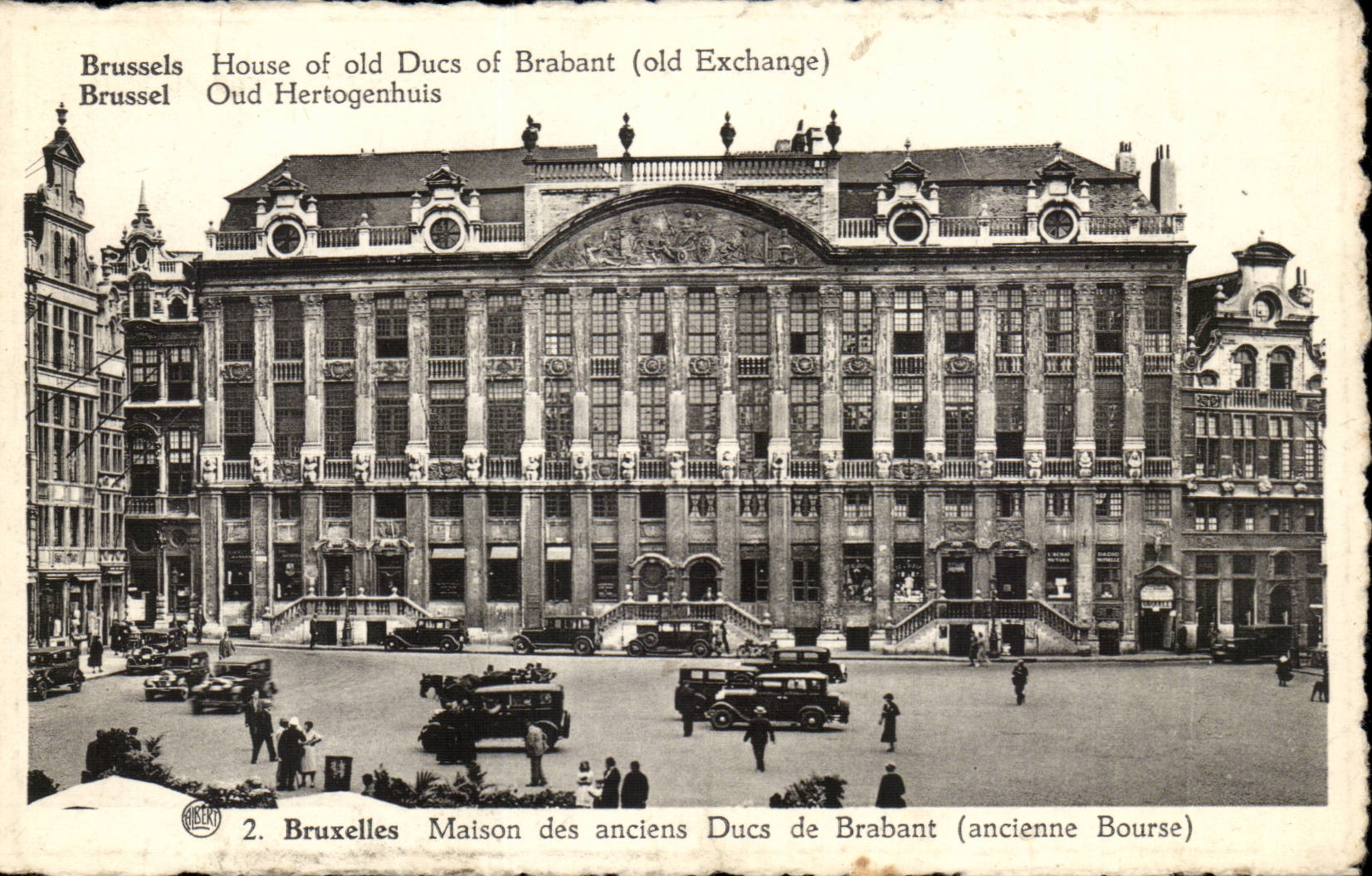 Belgie Belgique CPA Brussels House of old ducs of Brabant (old exchange) Maison des anciens ducs de Brababtn (bourse)