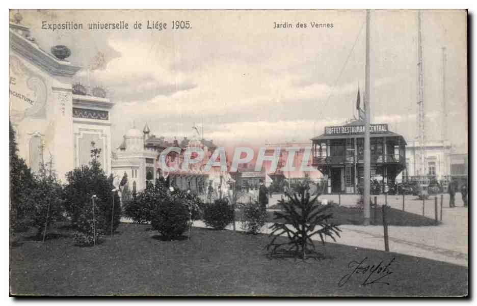 Exposition universelle de Liège 1905 — Jardin des Vennes — J. Joseph