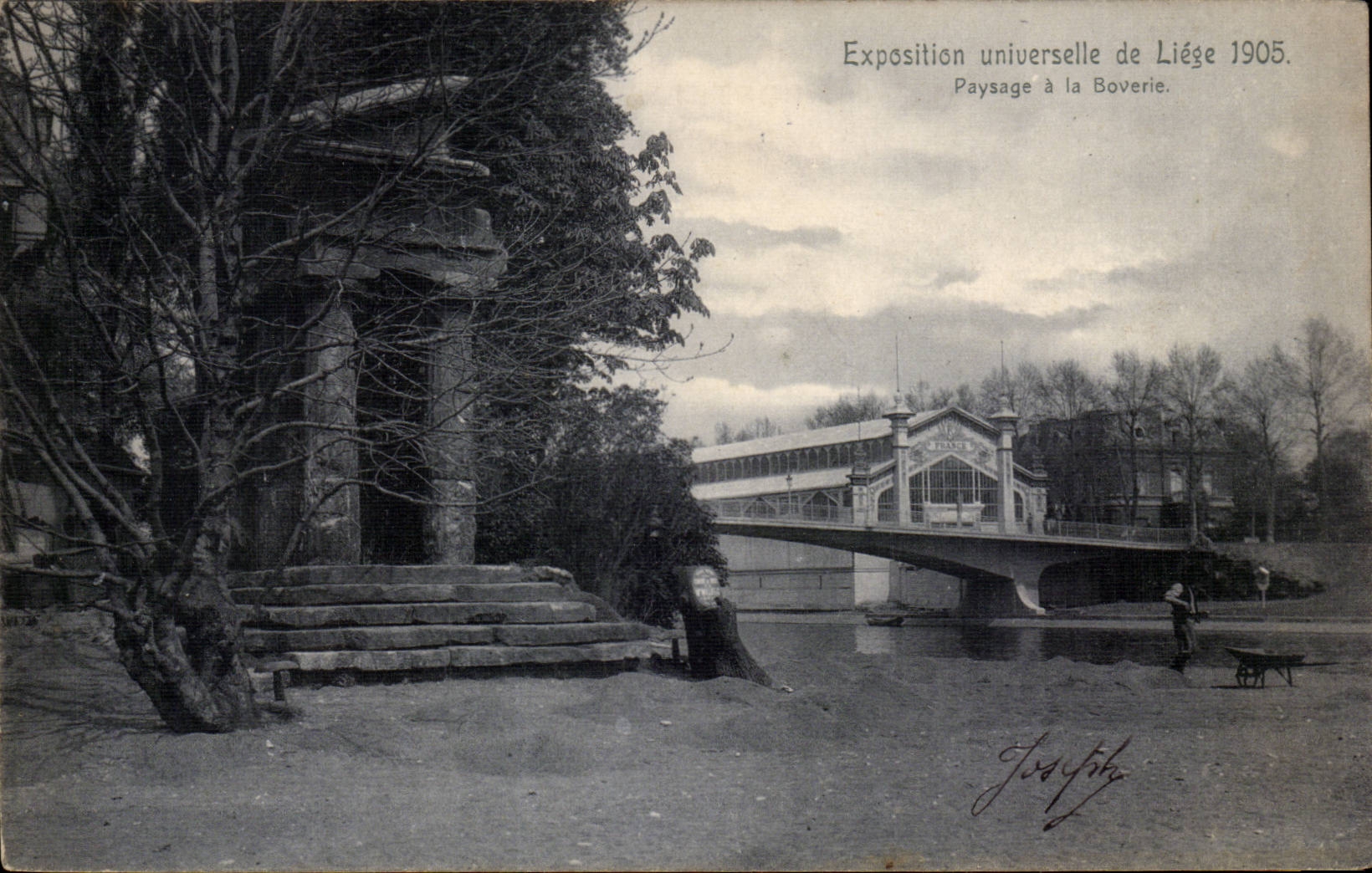 Belgique Belgie Liege CPA Exposition universelle de Liege 1905 Paysage de la Boverie
