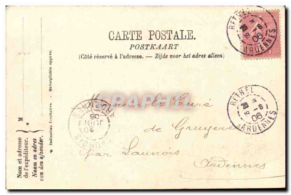Grotte de Han. Le Fond du Gouffre de Belvaux — A.M.R. — n° de série non visible — Reverso