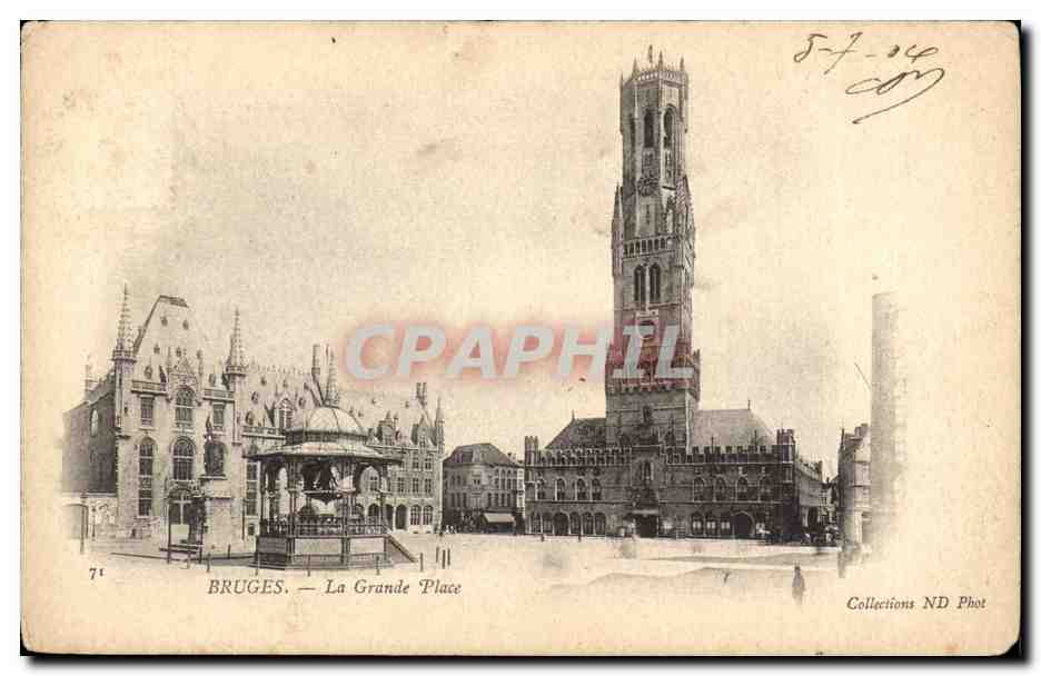 Belgique Belgie Bruges CPA La grande place