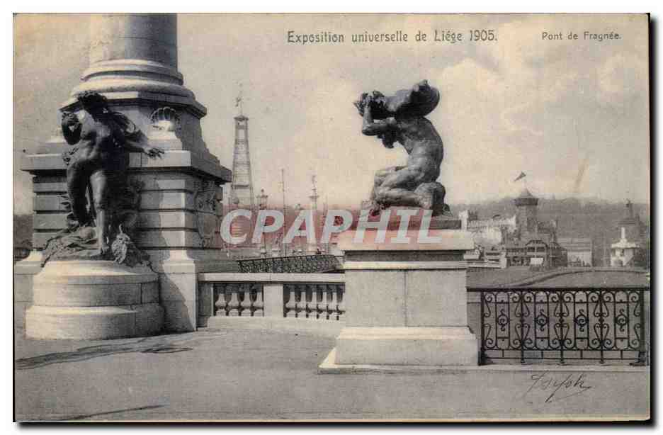 Pont de Fragnée — Exposition universelle de Liège 1905 — éditeur Forjoh, n° 124