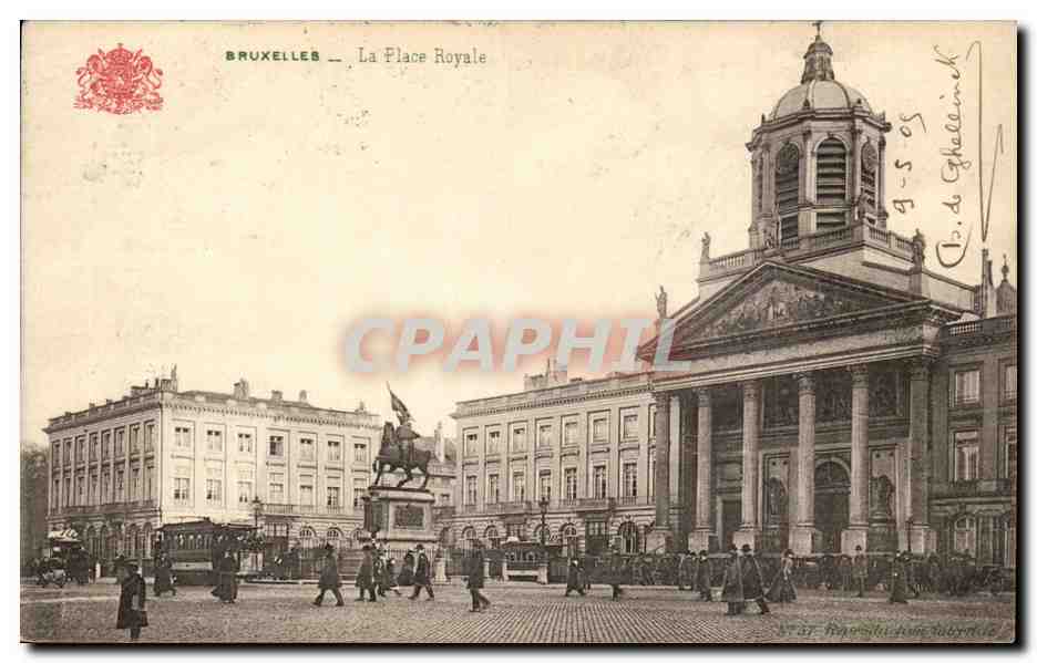 Belgique Belgie CPA BRuxelles La place royale