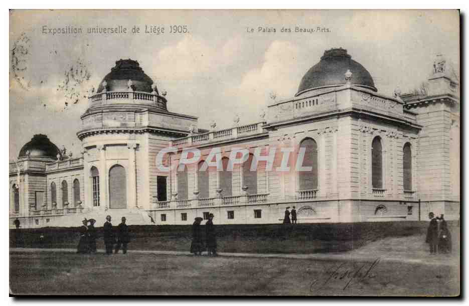 Exposition universelle de Liège 1905 — Le Palais des Beaux-Arts — Carte postale officielle