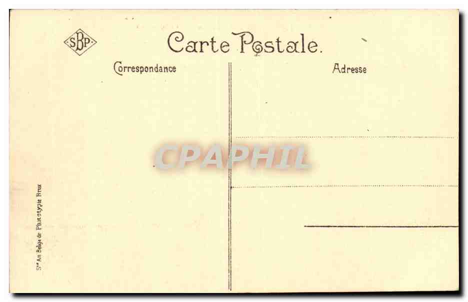Belgique Belgie CPA Bruxelles Place de Brouckere — Rückseite
