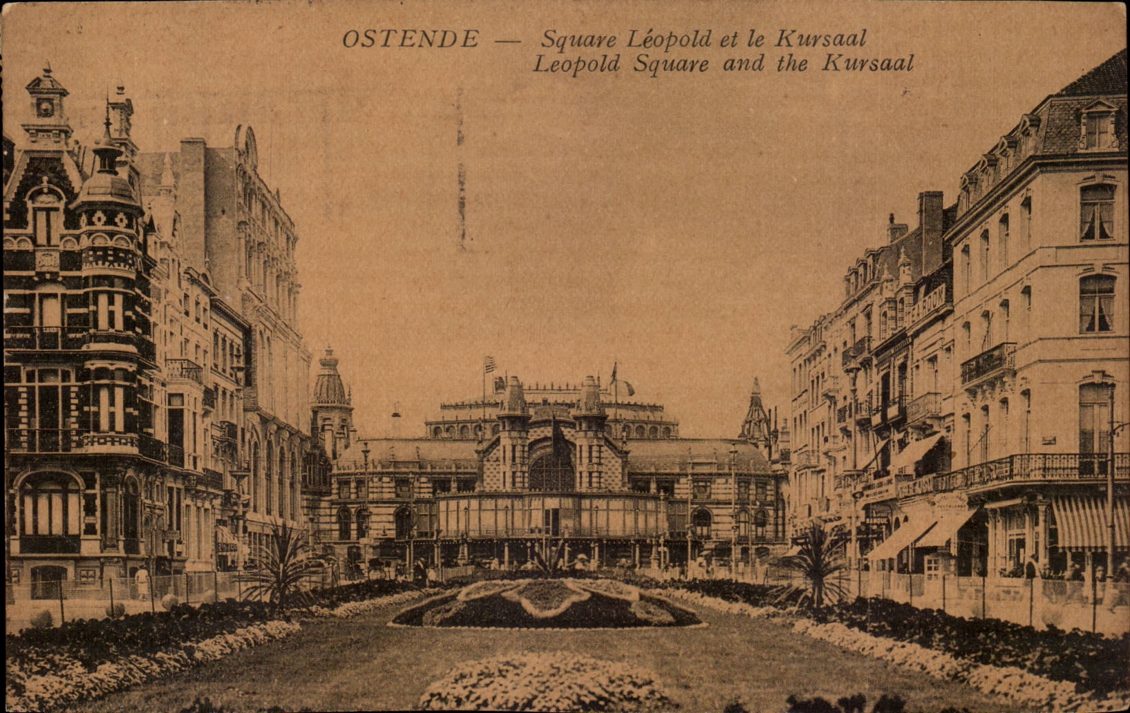 Belgique Belgie CPA Ostende Square Leopold et le Kursaal