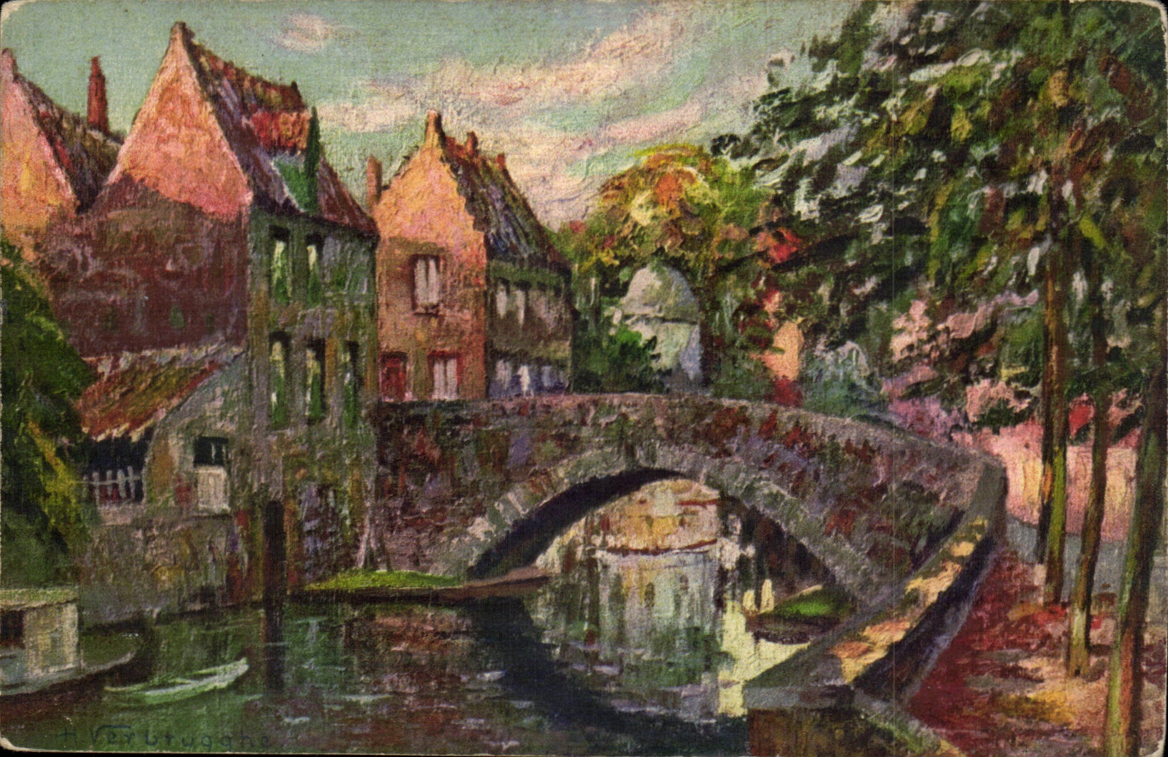 Belgique Belgie CPA Le quai vert Bruges