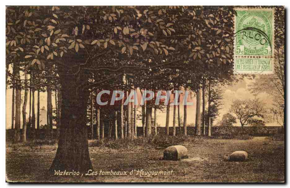 Belgique Belgie CPA WAterloo Les tombeaux d'Hougoumont