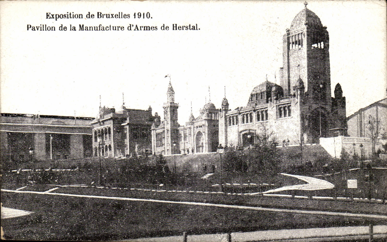 Belgique Belgie CPA Bruxelles Exposition de 1910 Pavillon de la manufacture d'armes de Berstal