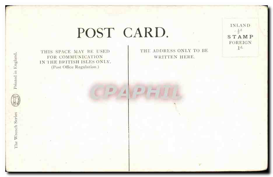CPA Tired from World's children by Mortimer Menpes London — Rückseite
