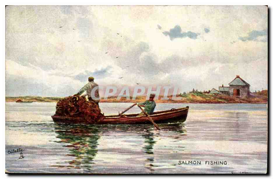 Great BRitain CPA Salmon fishing Peche au saumon