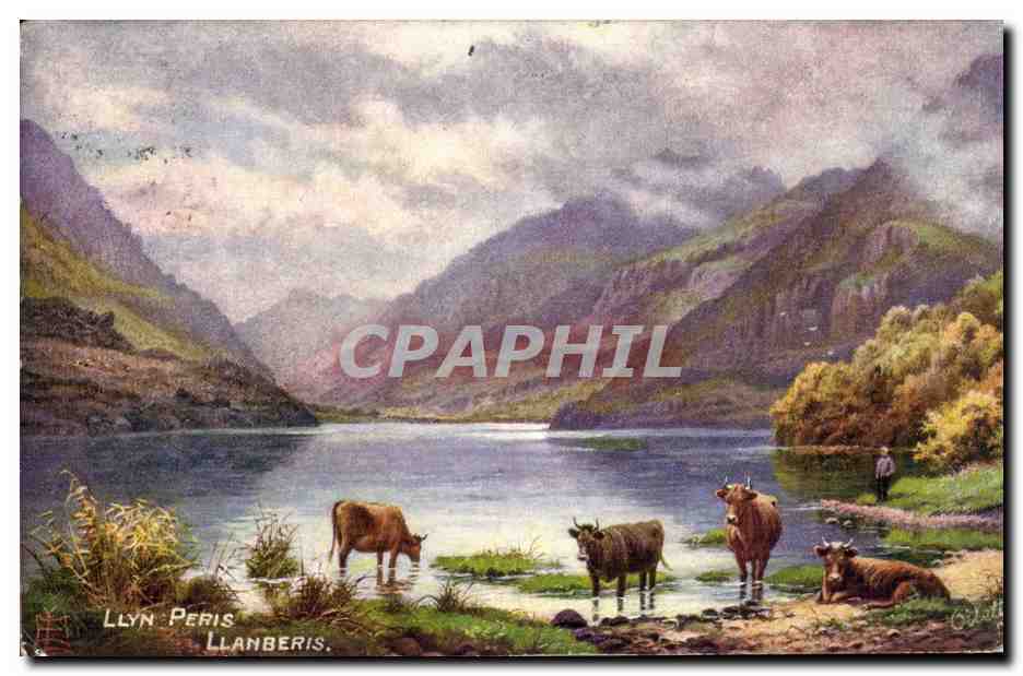 Great BRitain CPA Llyn Peris llanberis Scotland