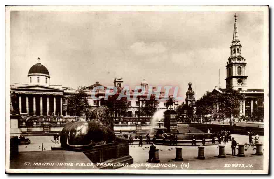 Great BRitain CPA St martin in the fields Trafalgar square london londres